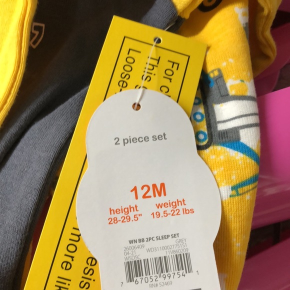 NWT Wonder Nation 2pc sleepwear - Picture 5 of 5